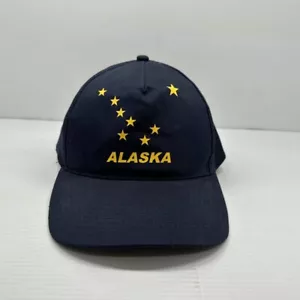 Alaska Arctic Circle Enterprises Mens Baseball Hat Blue Snapback Cotton OS - Picture 1 of 9