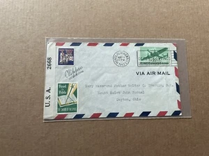 US 1942 Censor Cover from Hawaii +Solo Franking #C29 +Dual Labels Untied+Clipper - Picture 1 of 2