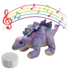 16 inch Tristan the Stegosaurus Stuffed Toy Plush - Dinosaur Toy with Recorder - Picture 1 of 2