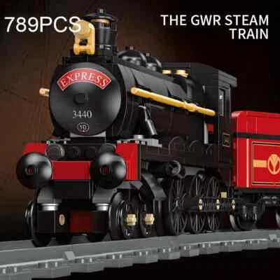 789PCS GWR Steam Train City Heavy Freight Train Rails Assemble Model Kit Bricks - Image 1 of 4