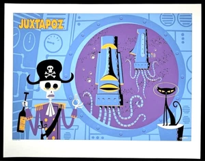 Shagquarium A Pirate's Hobbie's SHAG PRINT Silkscreen Serigraph Unframed 2003 - Picture 1 of 1