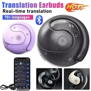 Hy-T26 Pro Wireless Bluetooth Translation Earbuds Language Translator Earphones - Picture 1 of 18