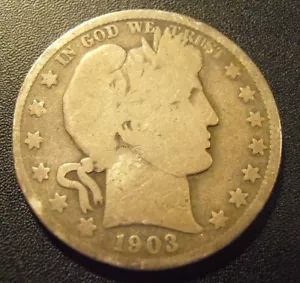 1903 O Barber Half Dollar, 90% Silver (03OAC1) - Bild 1 von 5