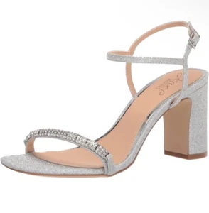 Jewel Badgley Mischka Womens CHARLEE Open Toe Dressy Pumps Shoes Size 7.5 - Picture 1 of 10