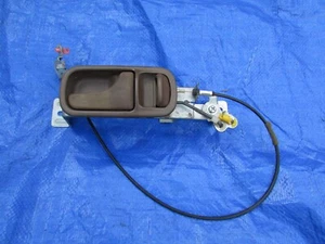 90-96 NISSAN 300ZX 10s right interior door handle assembly with lock cable beige - Picture 1 of 7