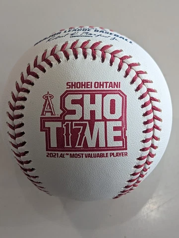 SHOHEI OHTANI Official Rawlings 2021 MVP Baseball Los Angeles ANGELS Cover