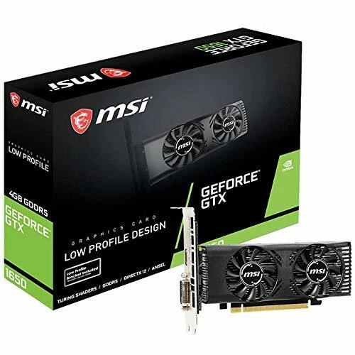 MSI Graphic Board NVIDIA GeForce GTX 1650 4GT LP 4GB GDDR5 HDMI / DL-DVI-D  - Image 1 of 1