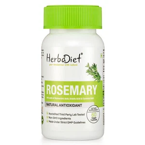 Rosemary Leaf Extract Capsules 20:1 (8000 mg eq.) Antioxidant Immune Support - Picture 1 of 4