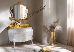 Badmöbel Barock gewölbt Holz Top Kristall Gold Flachreliefs Luxus!! - Bild 1 von 8