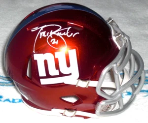 MINI CASCO FLASH TIKI BARBER FIRMADO NEW YORK GIANTS RIDDELL - J.S.A. Certificado - Imagen 1 de 4