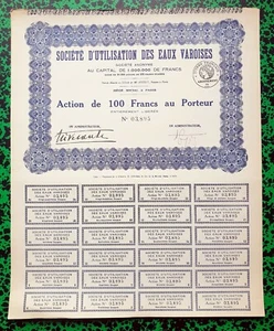 Dépt 83 - Siège à Paris - Secteur du Thermalise & des Eaux Minérales de 1931 - Picture 1 of 1
