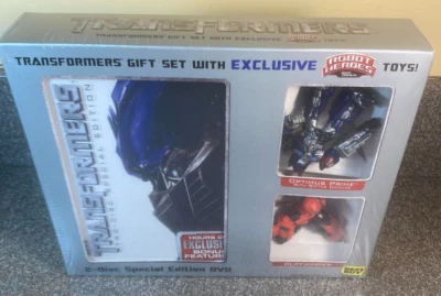 Transformers (DVD, 2007) Best Buy EXCLUSIVE Gift Set with Robot Heroes Unopened - Image 1 of 4