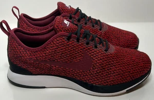 Nike Shoes Dualtone Racer 943575-002 Size 7 Youth Red Black Wine EUC - Picture 1 of 12