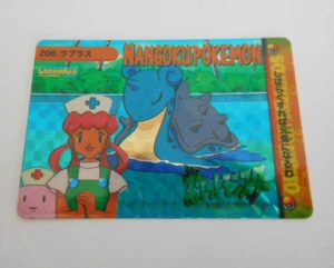 1999 Bandai Carddass Pokemon Holo Japanese Vending Sticker Nurse Joy Lapras 206 - Picture 1 of 3