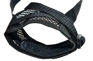 Bozal de malla ajustable negro pequeño mediano grande extra grande - Imagen 1 de 4