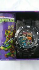 TMNT Teenage Mutant Ninja Turtles Light Color Glowing Watch With Metal Box