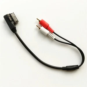 New RCA Male Audio Video Cable Adapter for Audi Volkswagen Skoda AMI MMI MDI - Picture 1 of 5