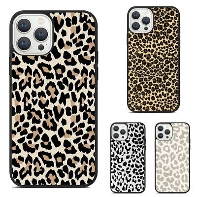 Hard Cover Background Cheetah Print For Samsung Galaxy Apple iPhone 14 15 - Image 1 of 4