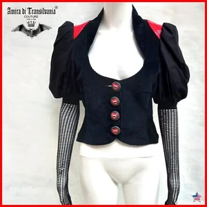 vintage women jacket velvet elegant gothic original iconic luxury brand logo bid - Picture 1 of 24