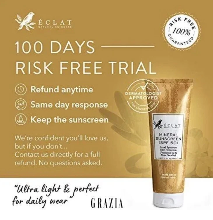 ORIGINAL ECLAT SONNENSCHUTZ BIO LSF/UVB 50+ SONNENSCHUTZ HOCH * 75ML* BRANDNEU UB