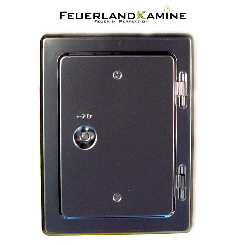 STEELISSIMO Edelstahl Kamintür VA Tür Upmann Schlüssel Reinigungsverschluss Schlot 14 x 20