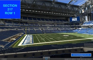Kaution 4 erste Reihe San Francisco 49ers at Indianapolis Colts Tickets 217 Reihe 1 - Bild 1 von 2
