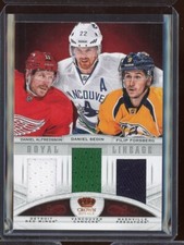 2013-14 Crown Royale Royal Lineage Materials Alfredsson / Sedin / Forsberg