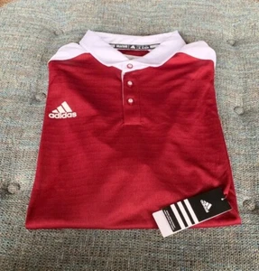 Nwot Adidas Climalite Coaches Polo Shirt Mens Size Large Alabama Oklahoma R8 - Picture 1 of 7