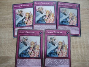 Ernste Warnung NKRT-DE035 CT08-DE015 DUSA-DE085 SR05-DE037 Yu-Gi-Oh Auswahl! - Picture 1 of 8