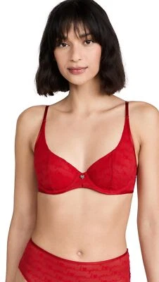 Calvin Klein Underwear I Heart You Balconette Rustic Red Size 32A 0424 - Image 1 of 4