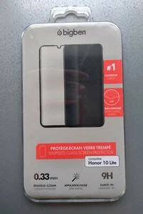 Protection Écran Verre Trempé 9H Honor 10 Lite BIGBEN NEUF - Picture 1 of 2