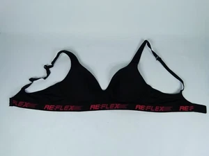 Reflex Womens Black Bra w/ Thin Padding Size Large - Picture 1 of 7