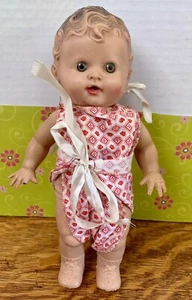 Vintage Sun Rubber Tod L Tot Doll Squeaker With Flaws 10” - Picture 1 of 12