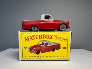Matchbox Lesney Regular Wheels #50 Commer MK VIII Pickup *HTF D BOX GREY WHEELS* - Picture 1 of 11