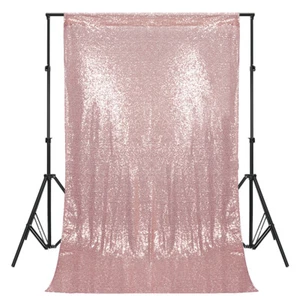 Sequin Backdrop Curtain Panels 4ft Width Wedding Party Glitter Background Drapes - Picture 1 of 33