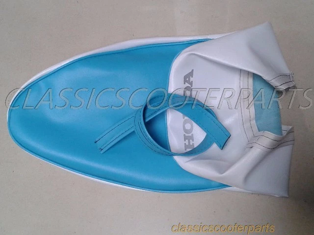 Honda длинное сиденье седло французский синий / белый чехол C50 C70 C100 C102 CUB50 H2192 - Изображение 1 из 1