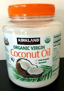 🔥 Kirkland Organic Virgin Coconut Oil Unrefined Cold Pressed Chemical Free 84oz
