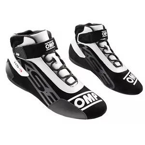 OMP KS-3 Kart / Karting Suede Leather Medium Cut Boots - Adults & Kids Sizes - Picture 1 of 81