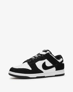 Nike Dunk Low Suede Retro Gym White / Black Panda Sz 9.5 FQ8249 100 - Picture 1 of 9
