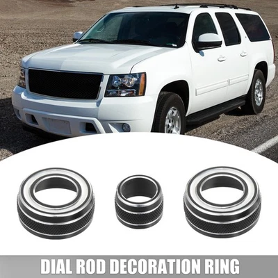 3 Stück Zifferblatt Stab Dekoration Ring für Chevy Corvette C7 Schwarz - Bild 1 von 4