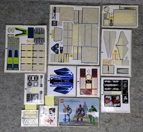 LEGO OEM Sticker Sheet Lot (11) Ninjago Chima Agents Knights Kingdom 2000&ndash;2016