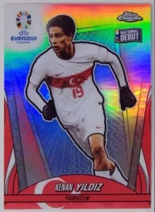 2024 Topps cromo Euro Kenan Yildiz #109 Hero Variation SP - Imagen 1 de 3