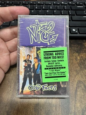 TOO NICE SEALED CASSETTE COLD FACTS PROMO HYPE STICKER I GIT MINZE XPLICIT - Image 1 of 3