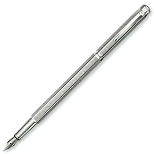 CARAN D'ACHE Caran d'Ache Fountain Pen M Medium Nib Ecridor Retro Silver 0958-48 - Picture 1 of 5