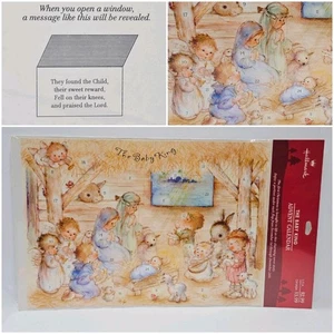 NEW Vintage Hallmark Mary Hamilton Advent Calendar The Baby King Nativity Scene - Picture 1 of 14