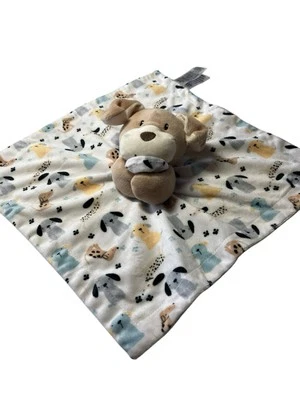 Cobertor de segurança macio de pelúcia Baby Essentials filhote de cachorro Lovey 13”x13” - Imagem 1 de 4