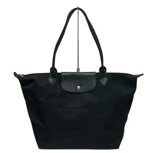 Borsa a tracolla originale LONGCHAMP Le Pliage Neo - in pelle di nylon nera - Foto 1 di 8