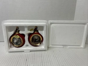 Norman Rockwell Christmas Classics Heirloom Porcelain Ornament Collect Set 7 C8 - Picture 1 of 2