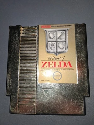 The Legend of Zelda Nintendo NES 1987 Gold Cartridge Authentic Tested & Working - Image 1 of 2
