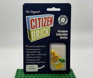 Citizen Brick Party Enthusiast v1 OG Card *Sealed Minifigure* Ships In Box - Picture 1 of 3